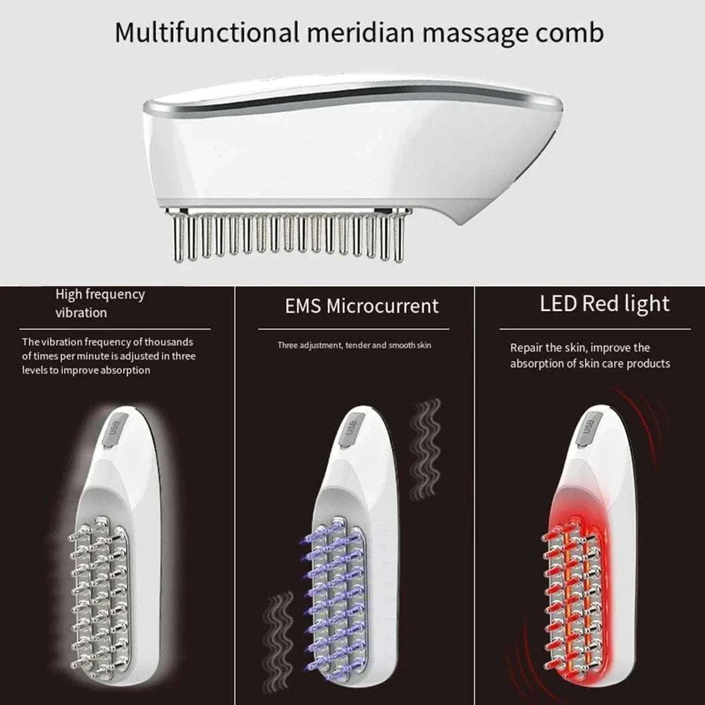 EMS Micro Electric Hair Care Comb for Scalp Massage - Image 4