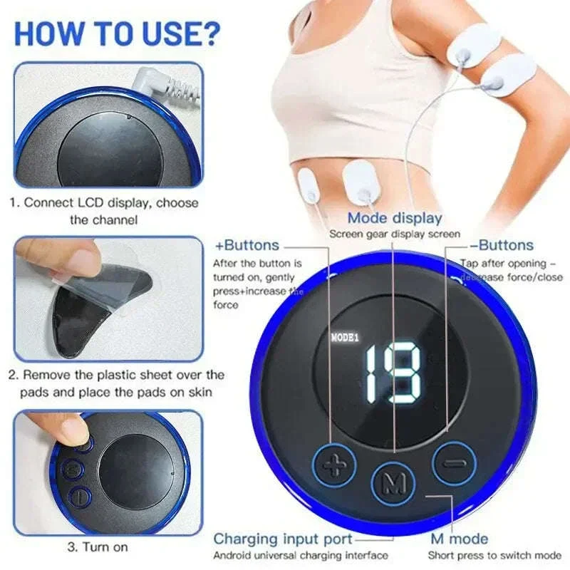 EMS Microcurrent Facial Massager for Lifting, Eye Care & Relaxation - Image 3