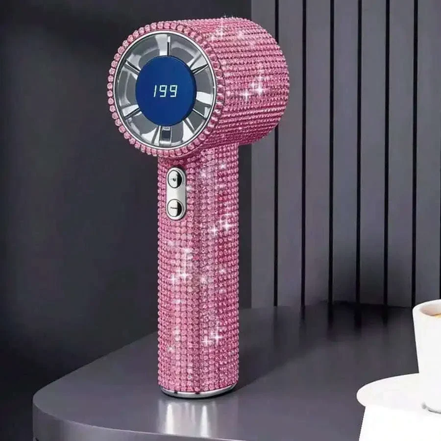 Mini USB-C Rechargeable Handheld Fan with Quiet Turbo Airflow - Image 7