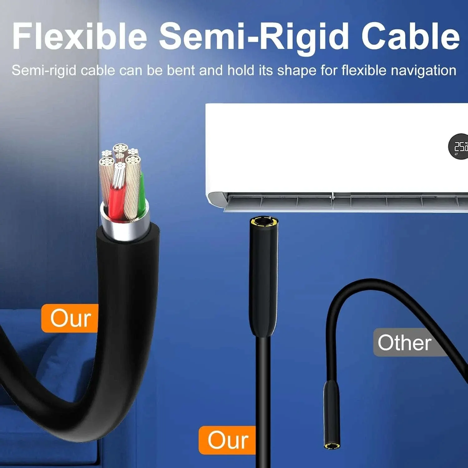 1080P HD Borescope Camera with 4.3" LCD and 8 LEDs - Image 10