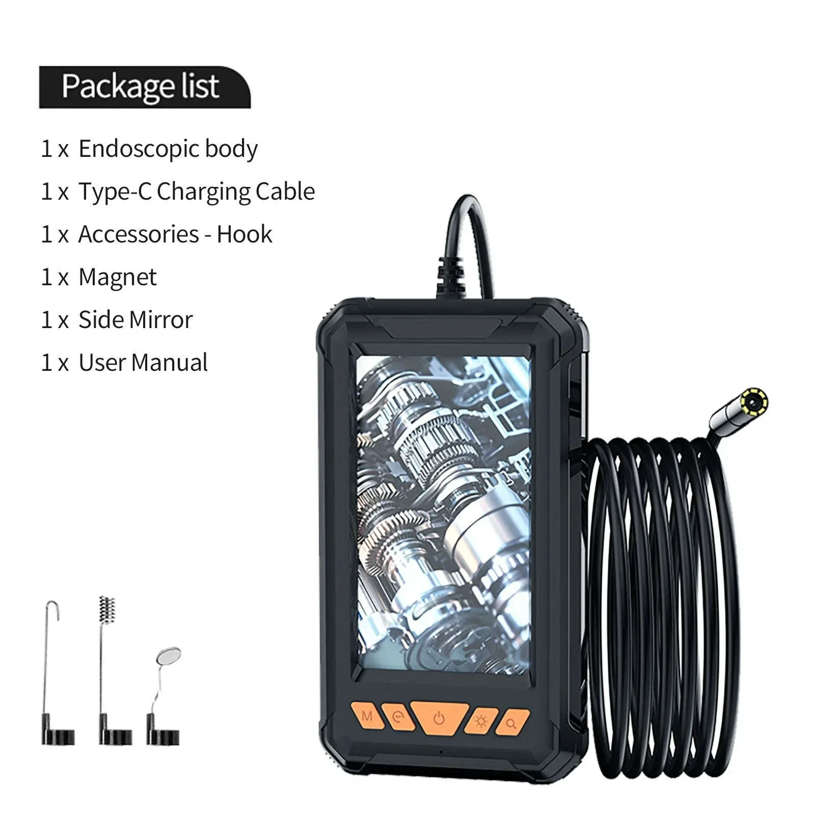 1080P HD Borescope Camera with 4.3" LCD and 8 LEDs - Image 15