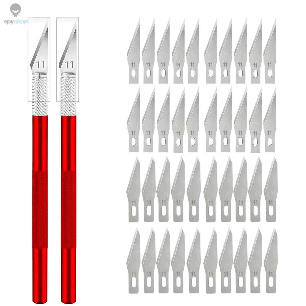 Precision Metal Scalpel Knife Kit for Detailed Cutting - Image 20