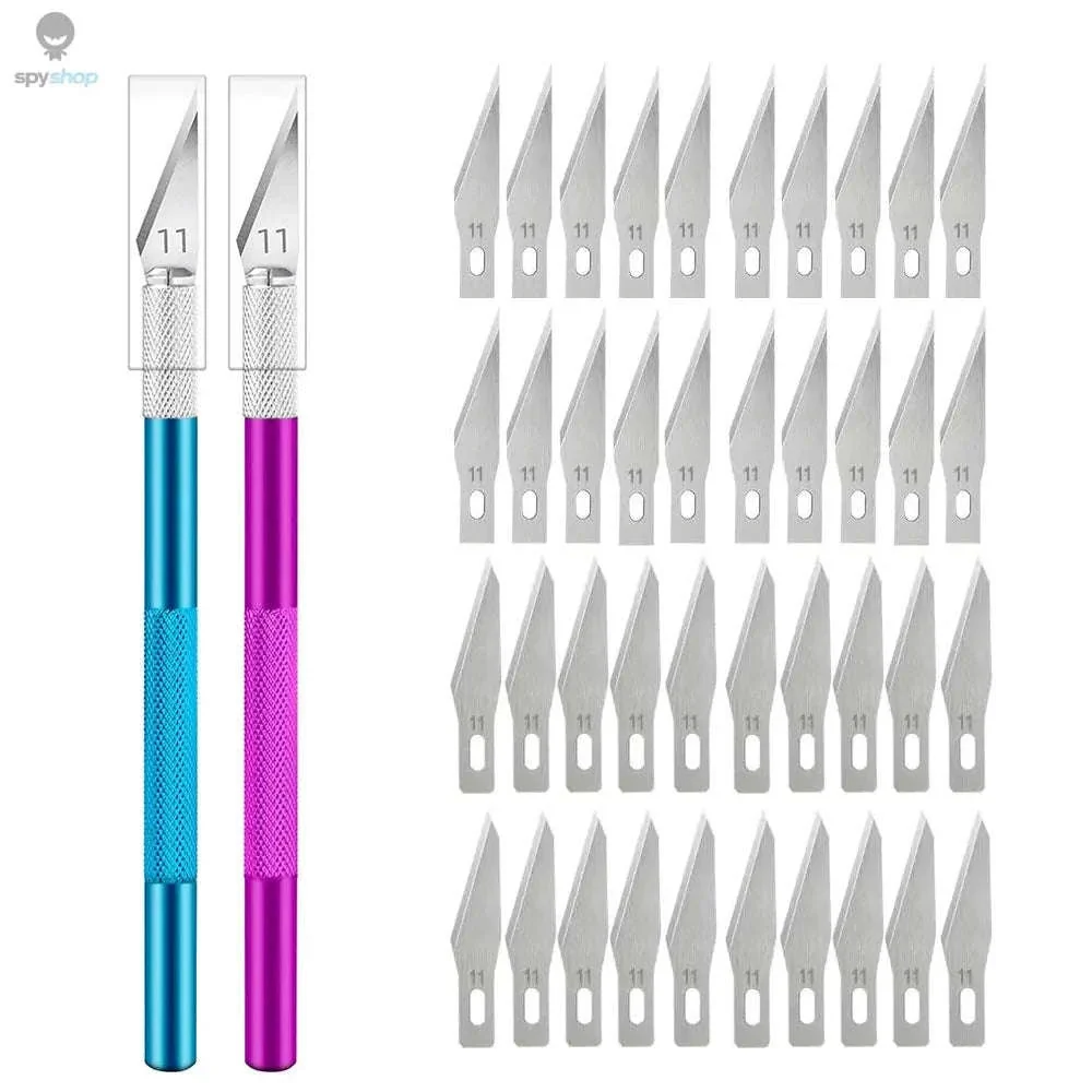 Precision Metal Scalpel Knife Kit for Detailed Cutting - Image 21