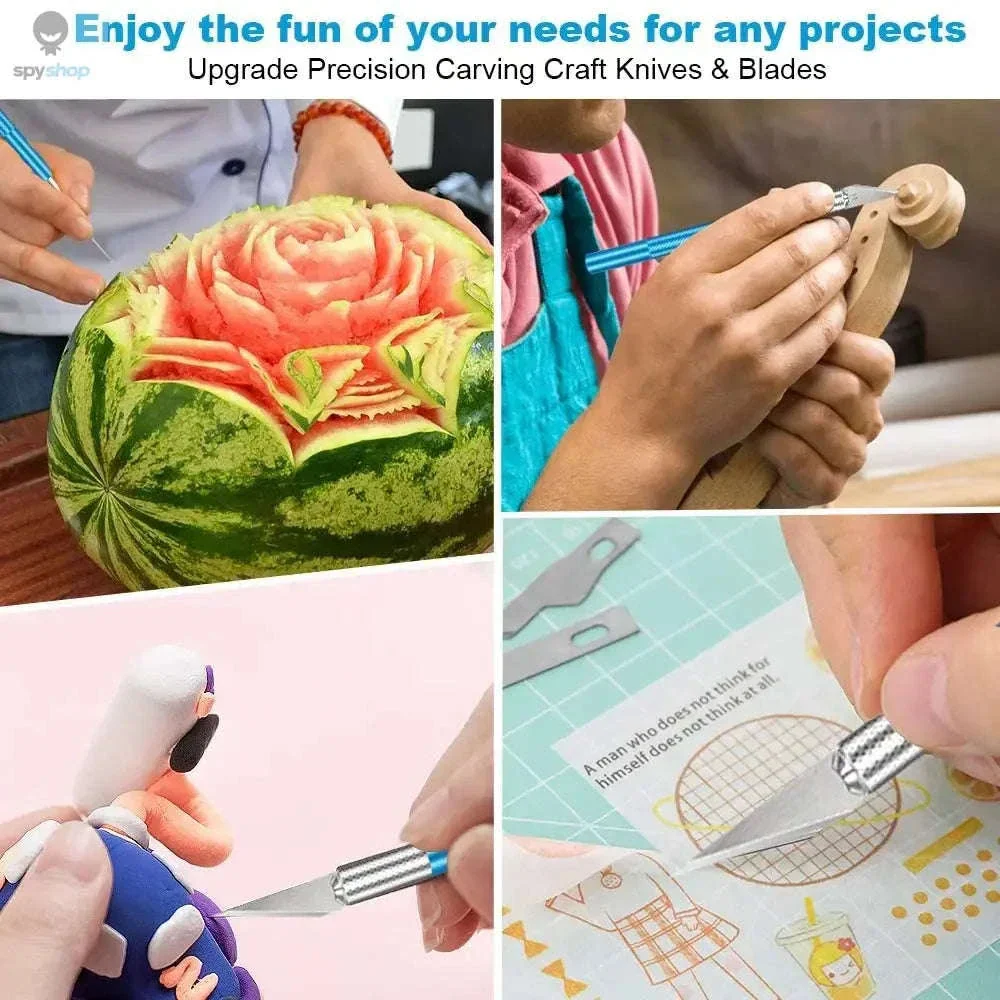 Precision Metal Scalpel Knife Kit for Detailed Cutting - Image 6
