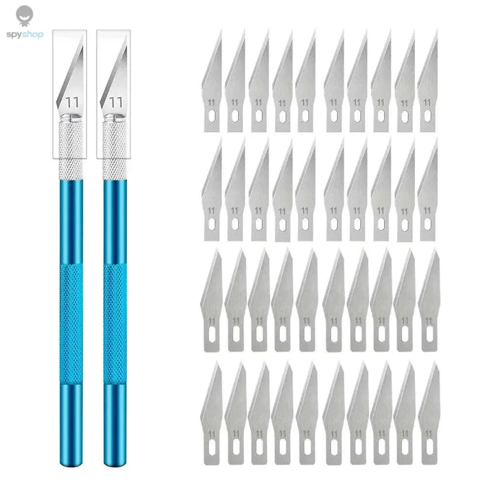 Precision Metal Scalpel Knife Kit for Detailed Cutting - Image 8