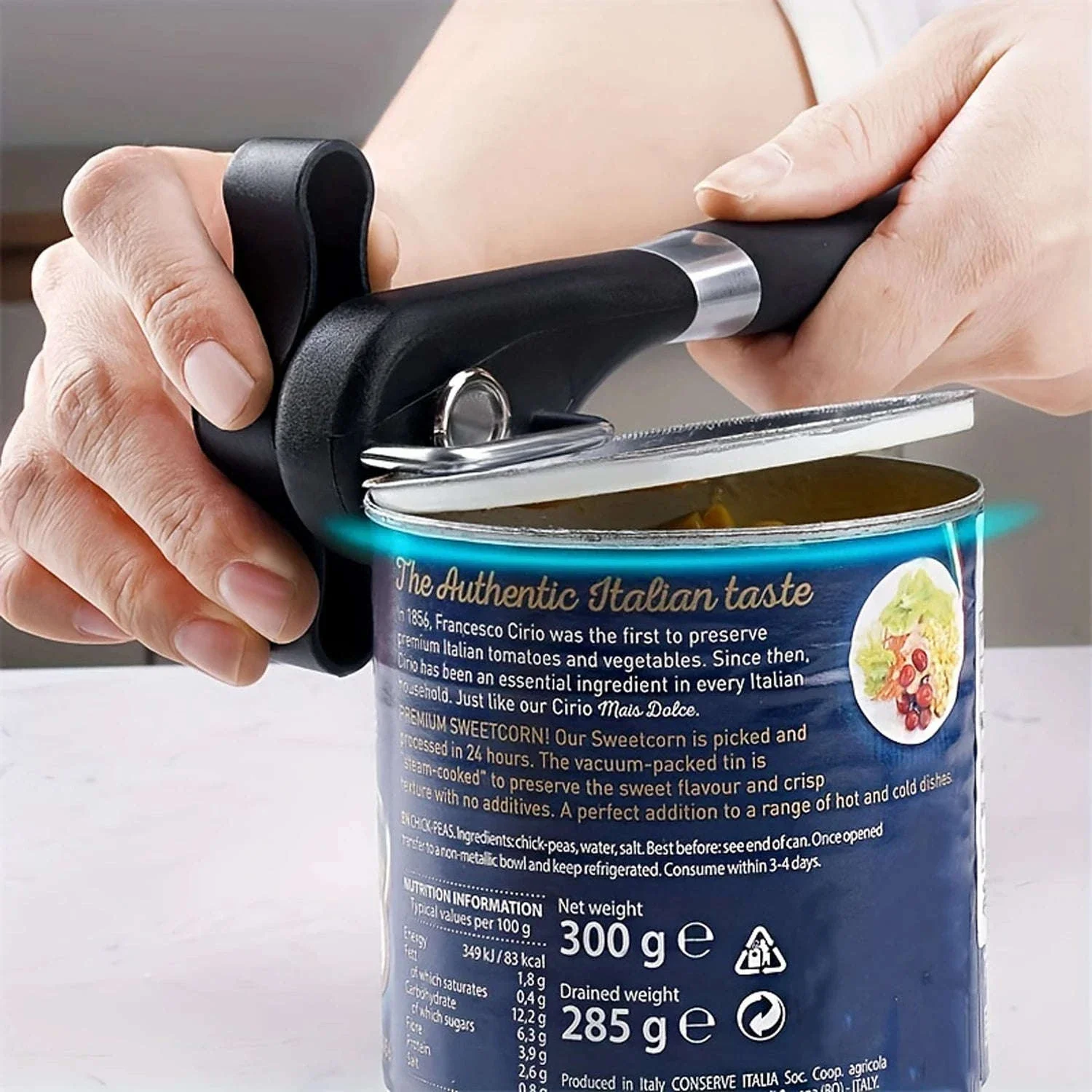 Ergonomic Can Opener with Safe Grip and Side-Cut Design - Image 4