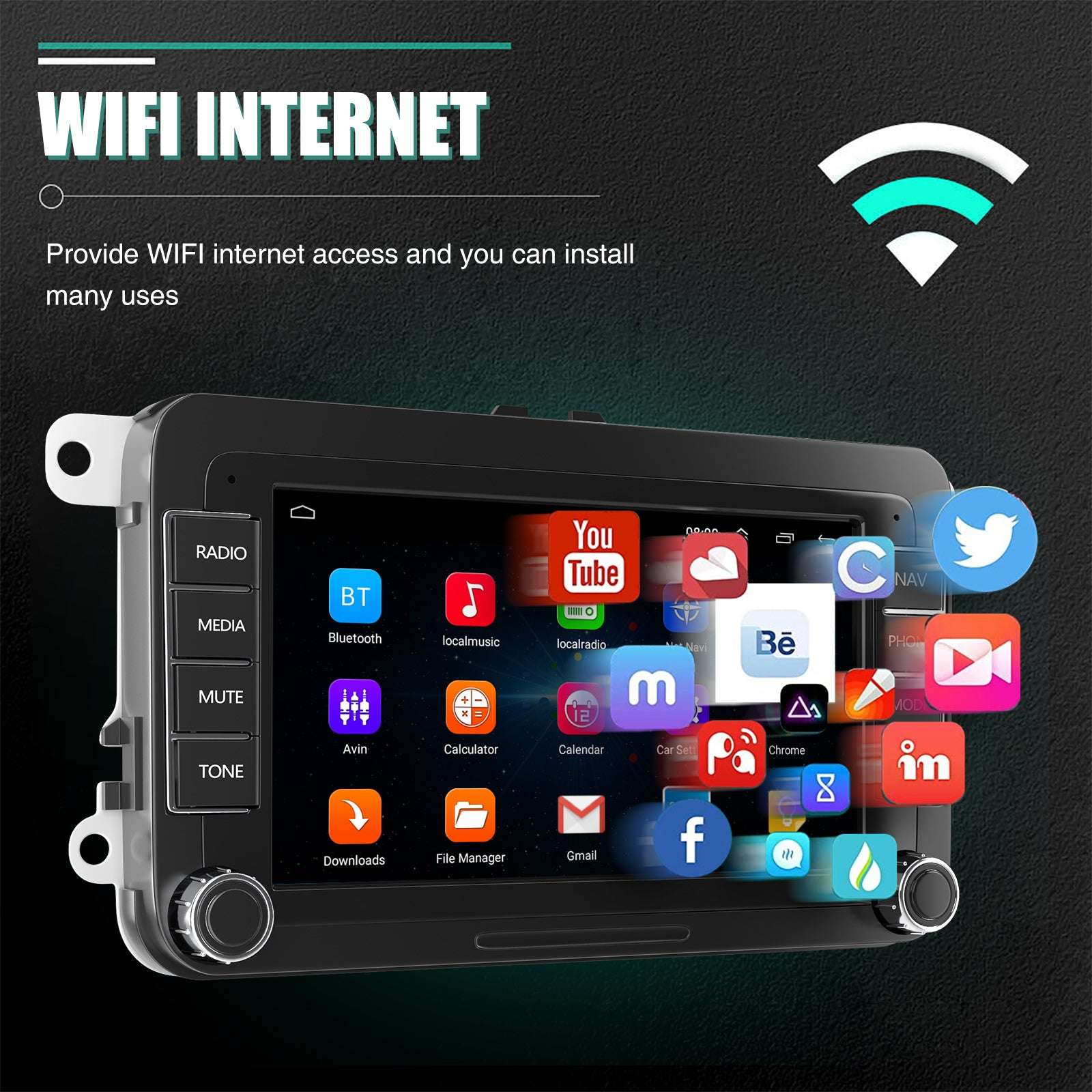 7" Android 14 Car Stereo for VW with CarPlay, GPS & Voice AI - Image 19
