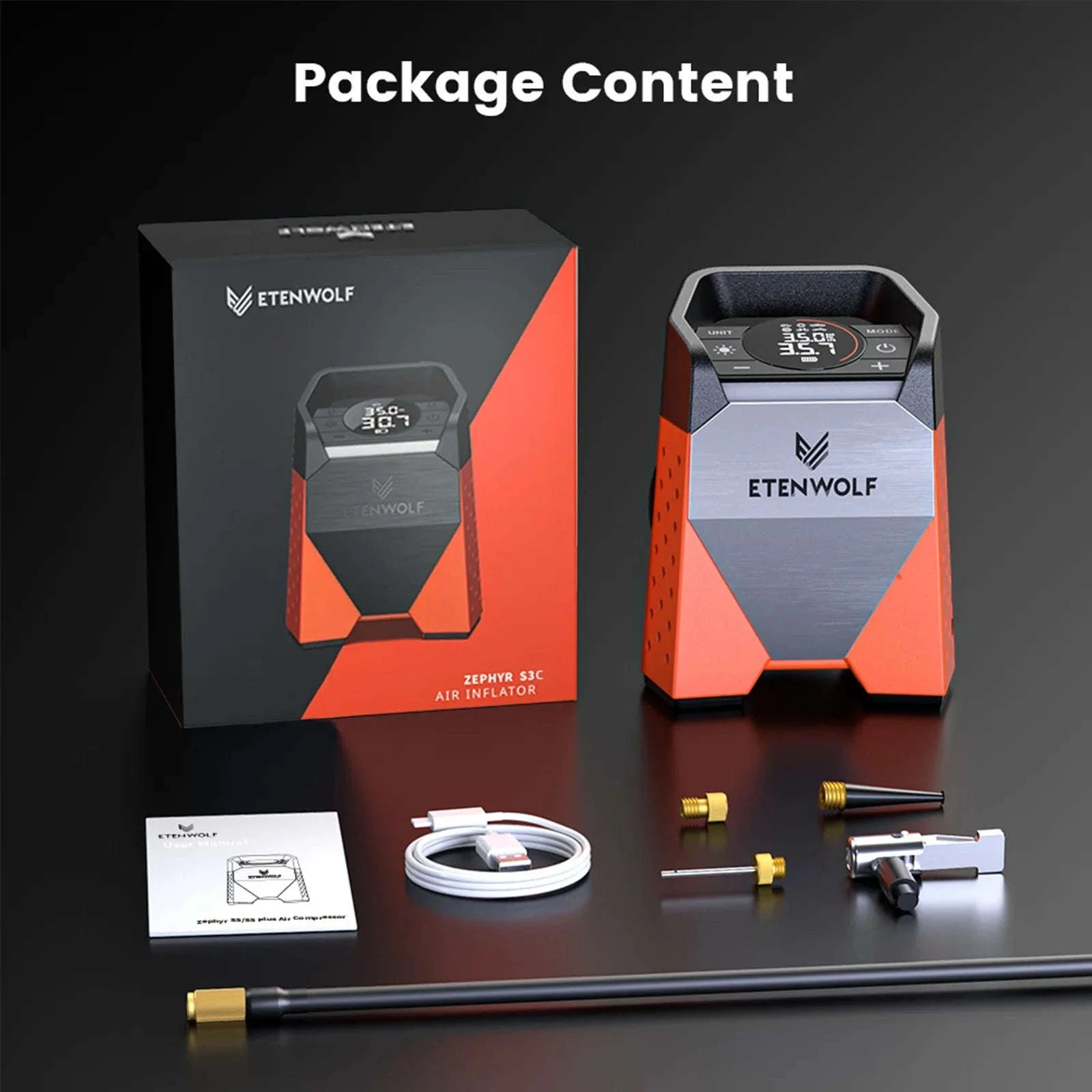 Portable Tire Inflator 160 PSI Air Compressor with 7800mAh Battery - Image 10