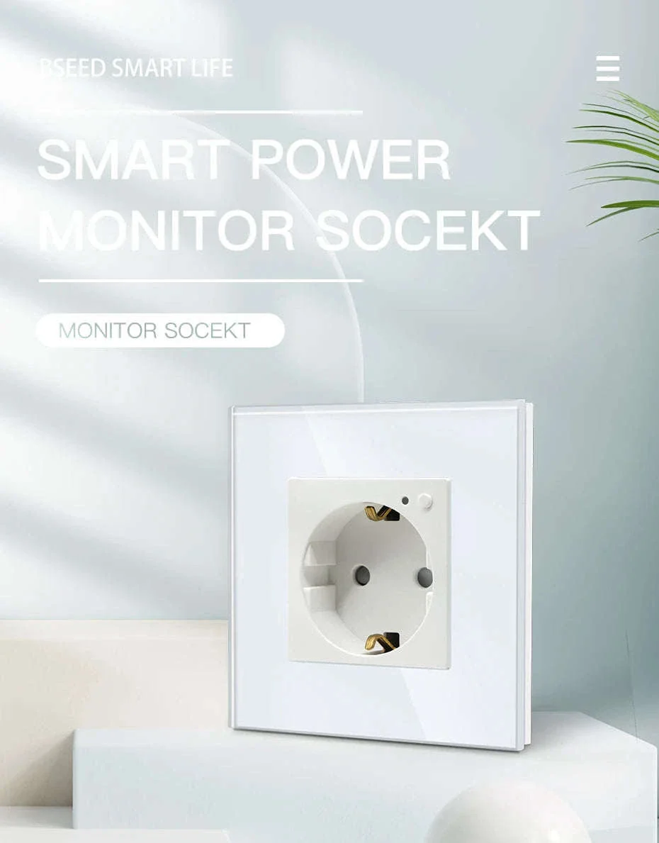 EU 16A Wall Power Socket with Glass Panel (110–250V) - Image 7