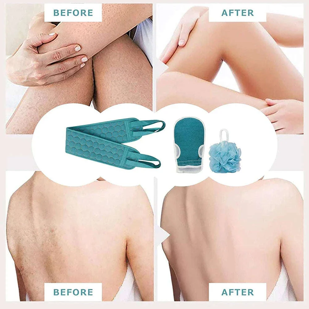 Exfoliating Body Scrubber Set for Smoother, Fresher Skin - Image 3