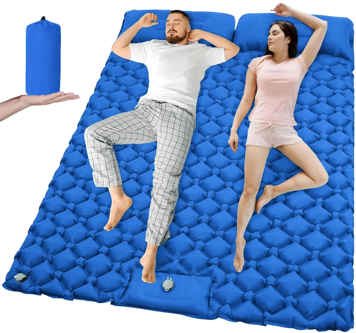 Extra Wide Inflatable Sleeping Pad for Camping Travel - Image 15