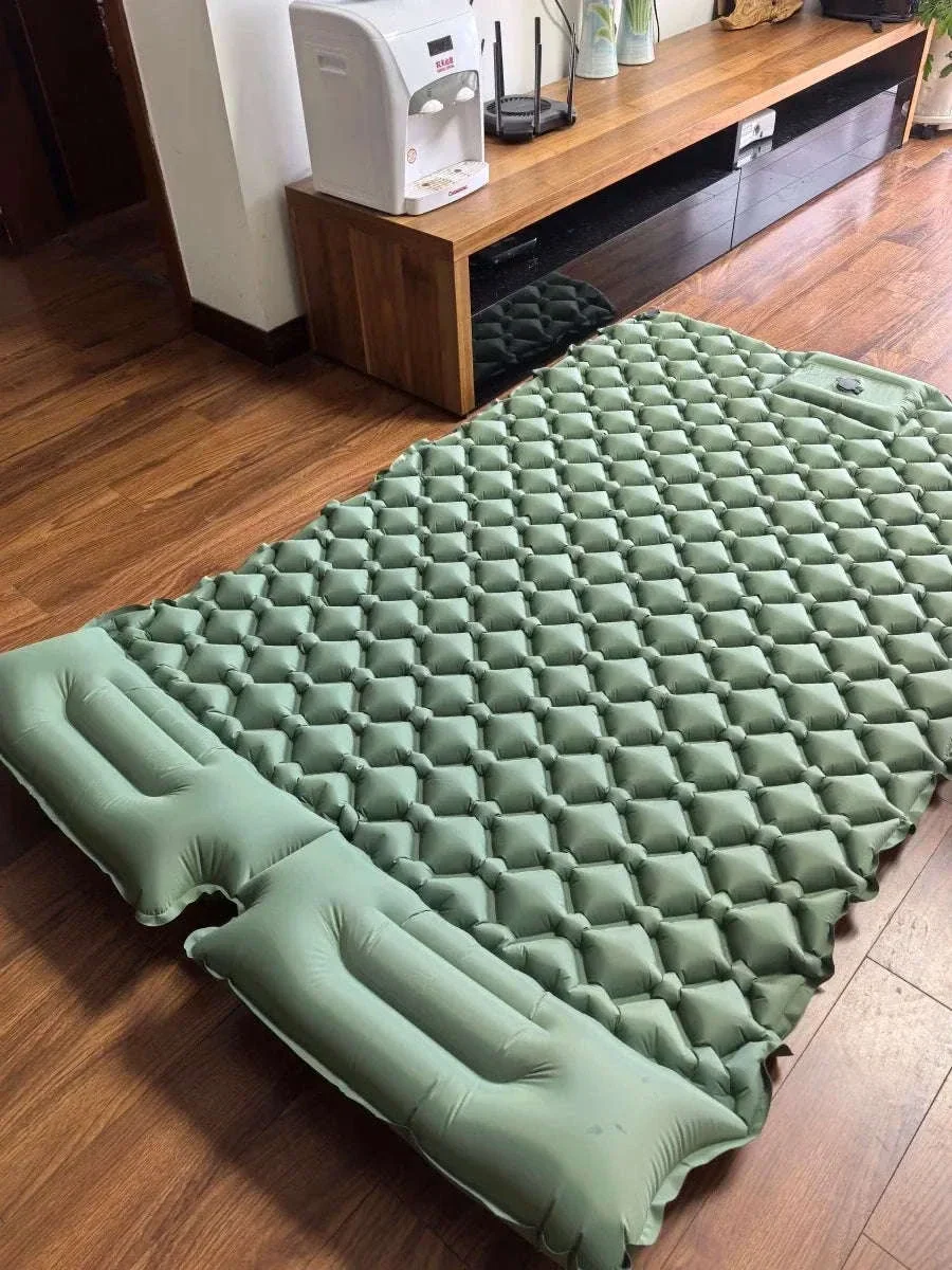 Extra Wide Inflatable Sleeping Pad for Camping Travel - Image 8