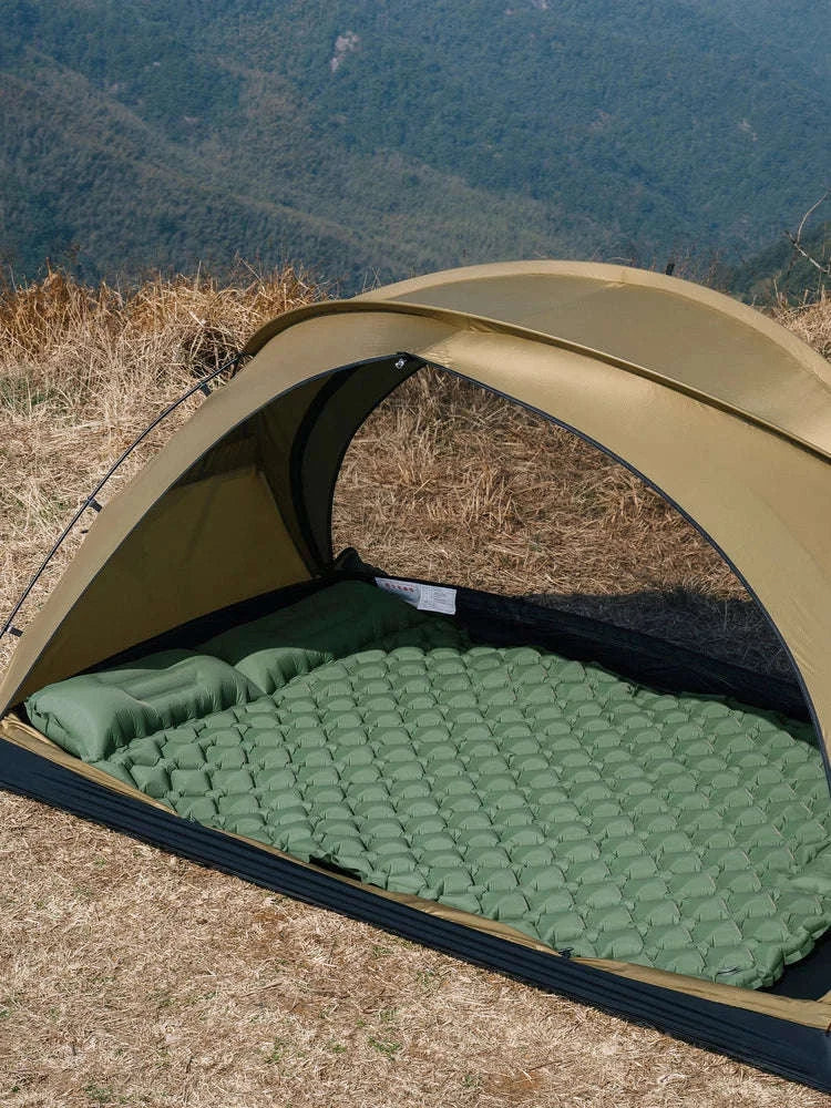 Extra Wide Inflatable Sleeping Pad for Camping Travel - Image 9