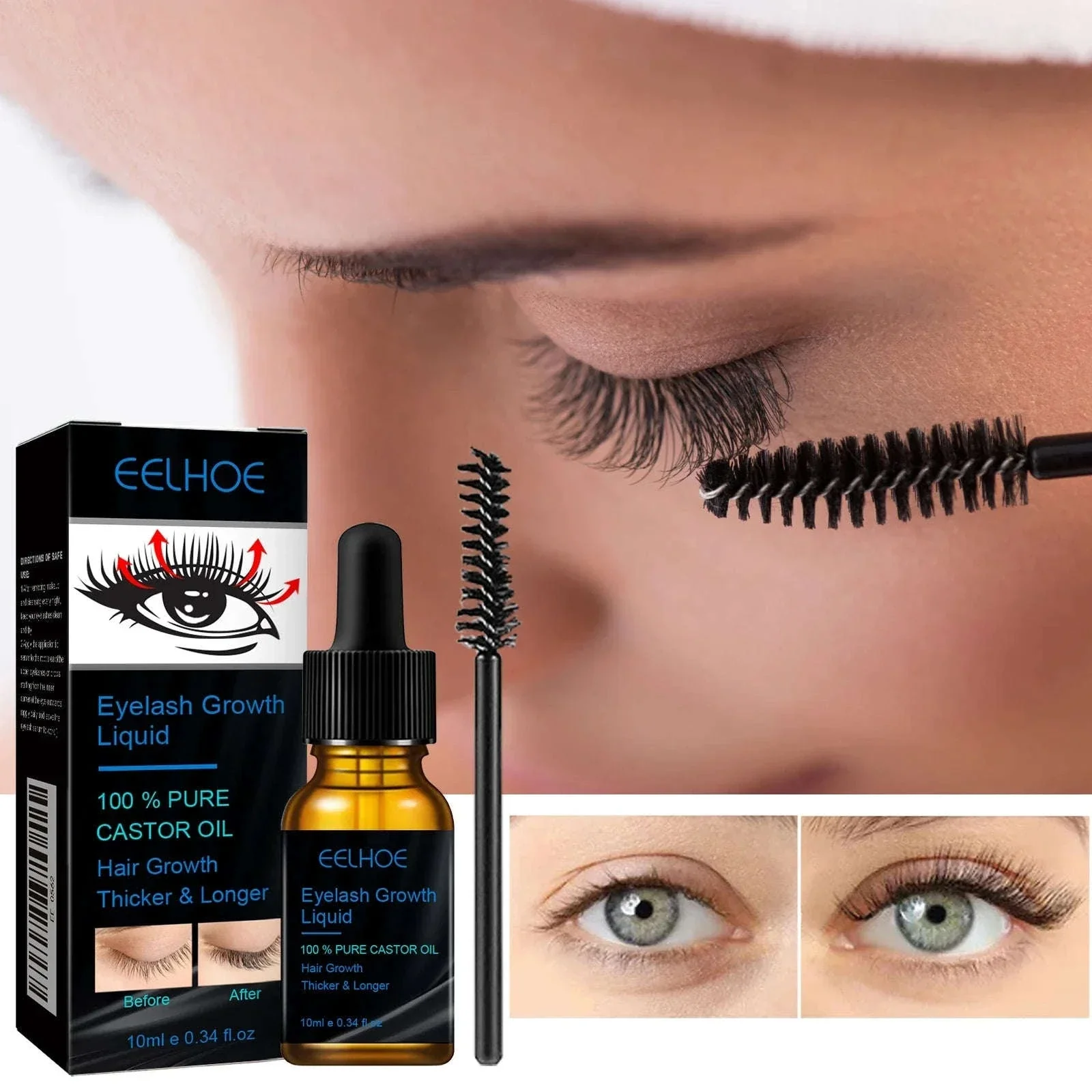 Castor Oil Eyebrow Serum for Fuller, Thicker-Looking Brows - Image 2
