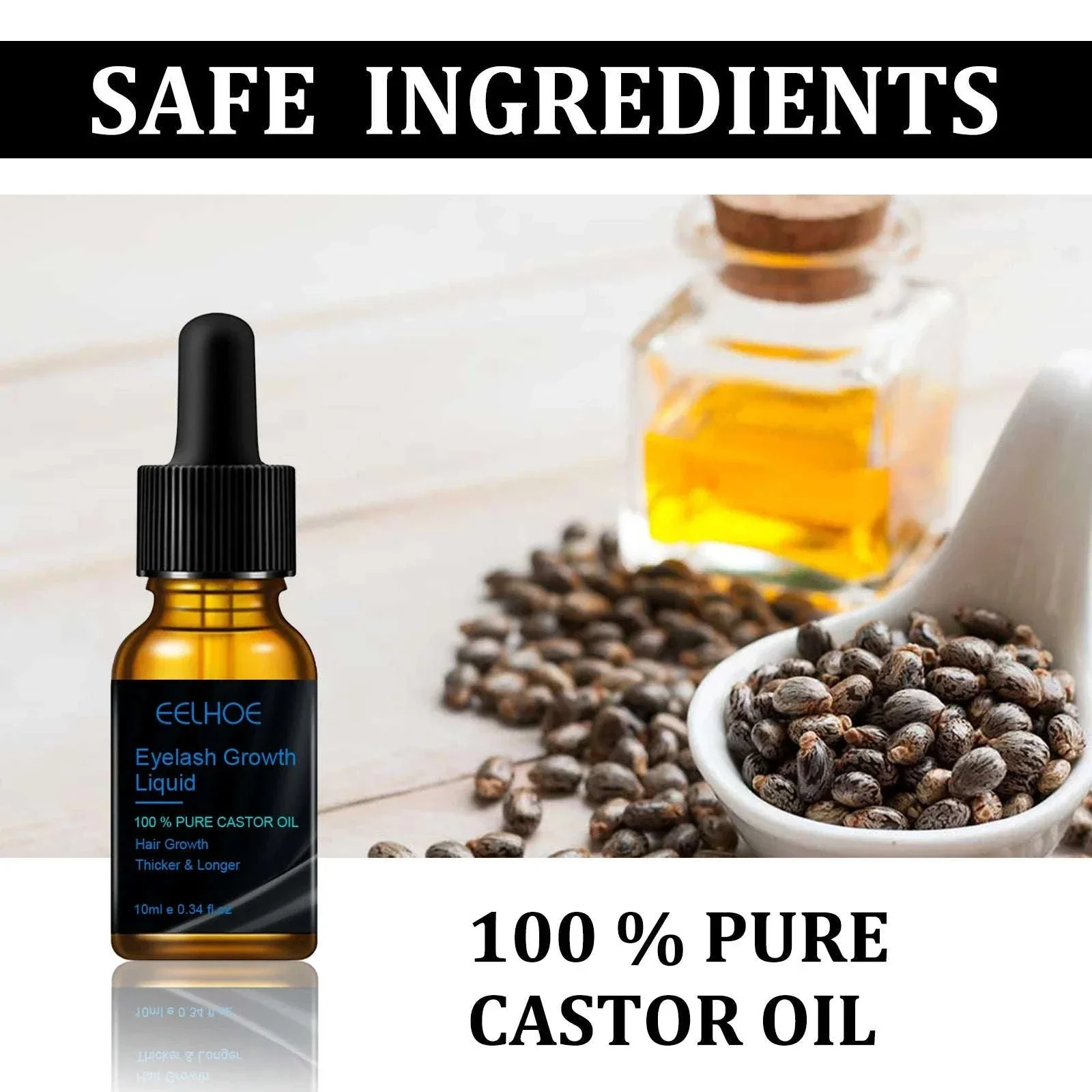 Castor Oil Eyebrow Serum for Fuller, Thicker-Looking Brows - Image 3