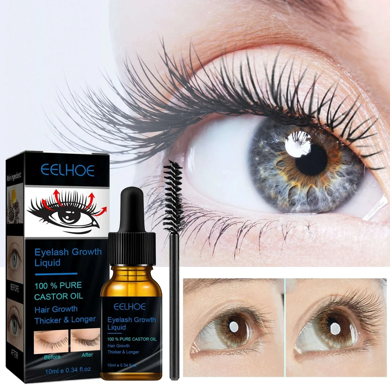 Castor Oil Eyebrow Serum for Fuller, Thicker-Looking Brows - Image 8