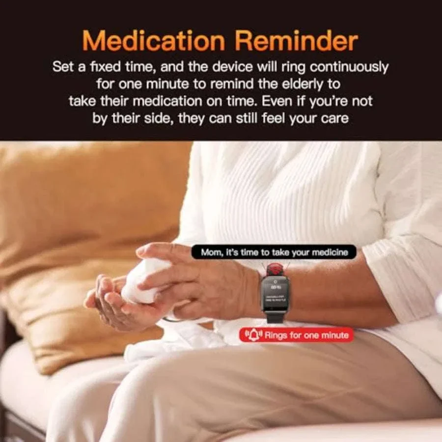 Fall Detection Smart Watch for Seniors with GPS and 4G Alerts - Image 10