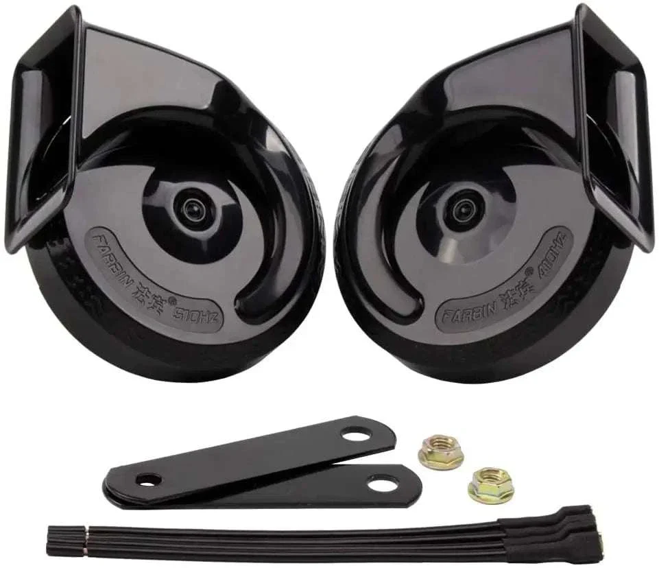 12V Super Loud Car Horn High/Low Tone Waterproof Electric Horn