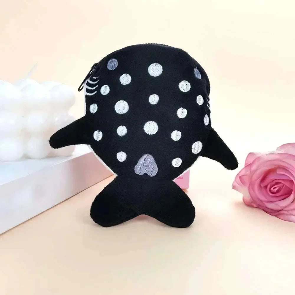 Blue Shark & Whale Plush Coin Purse Zipper Wallet - Image 18