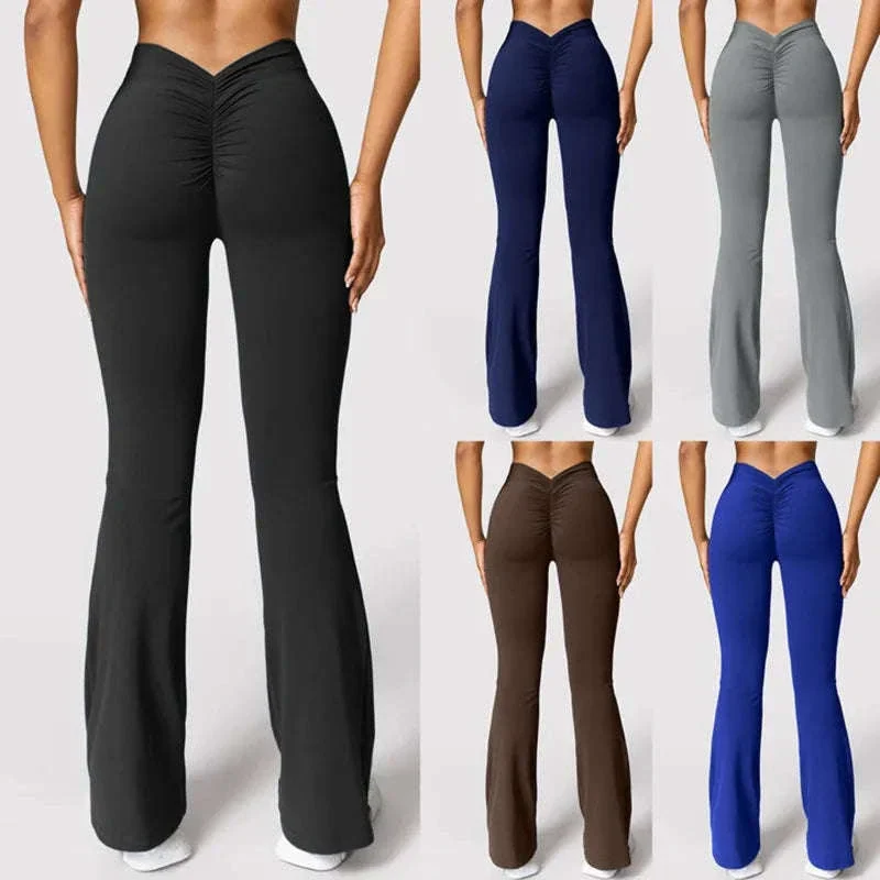 Micro Horn Leggings with V-Back Shaping and Flare Fit