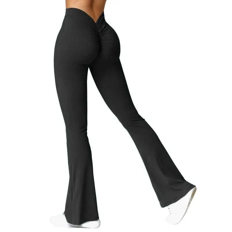Micro Horn Leggings with V-Back Shaping and Flare Fit - Image 22