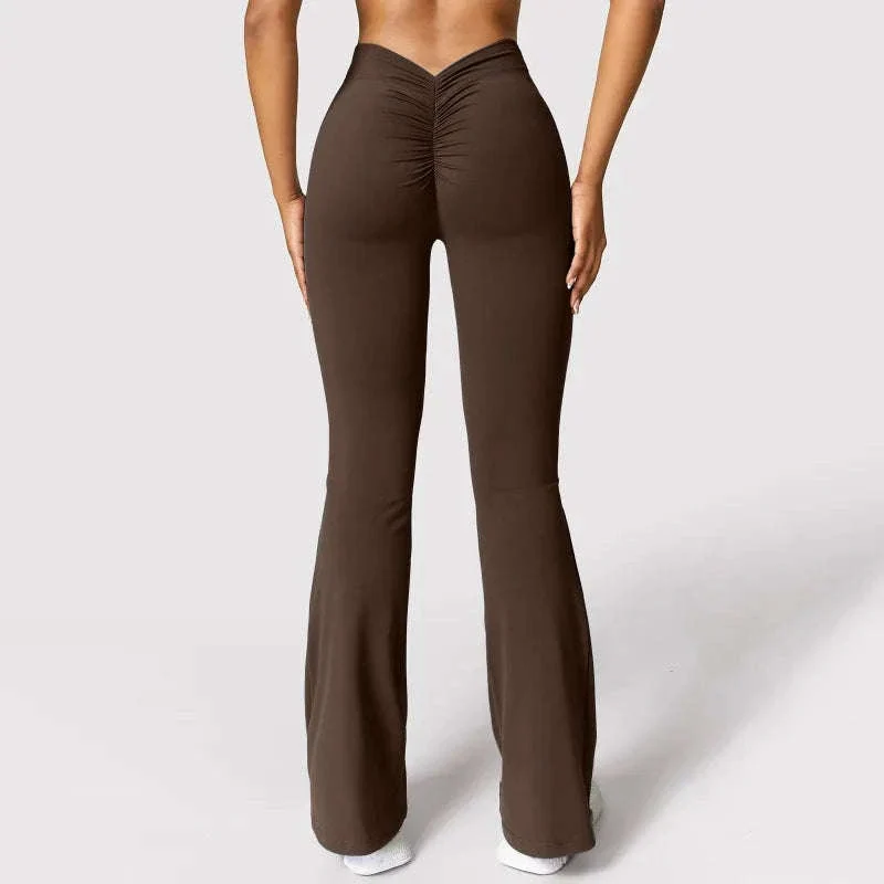 Micro Horn Leggings with V-Back Shaping and Flare Fit - Image 3