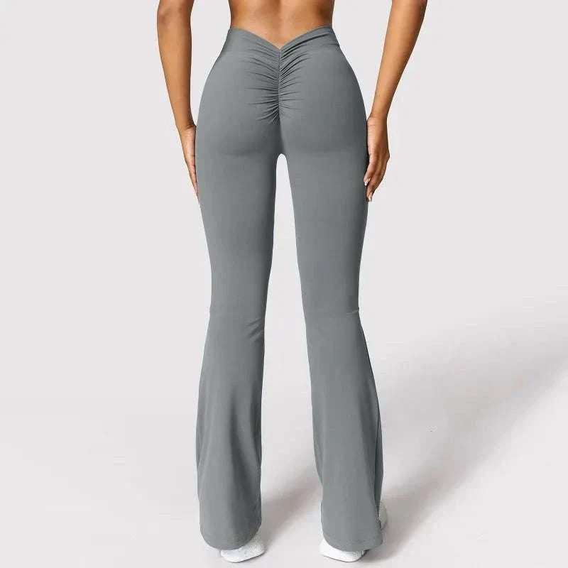 Micro Horn Leggings with V-Back Shaping and Flare Fit - Image 4