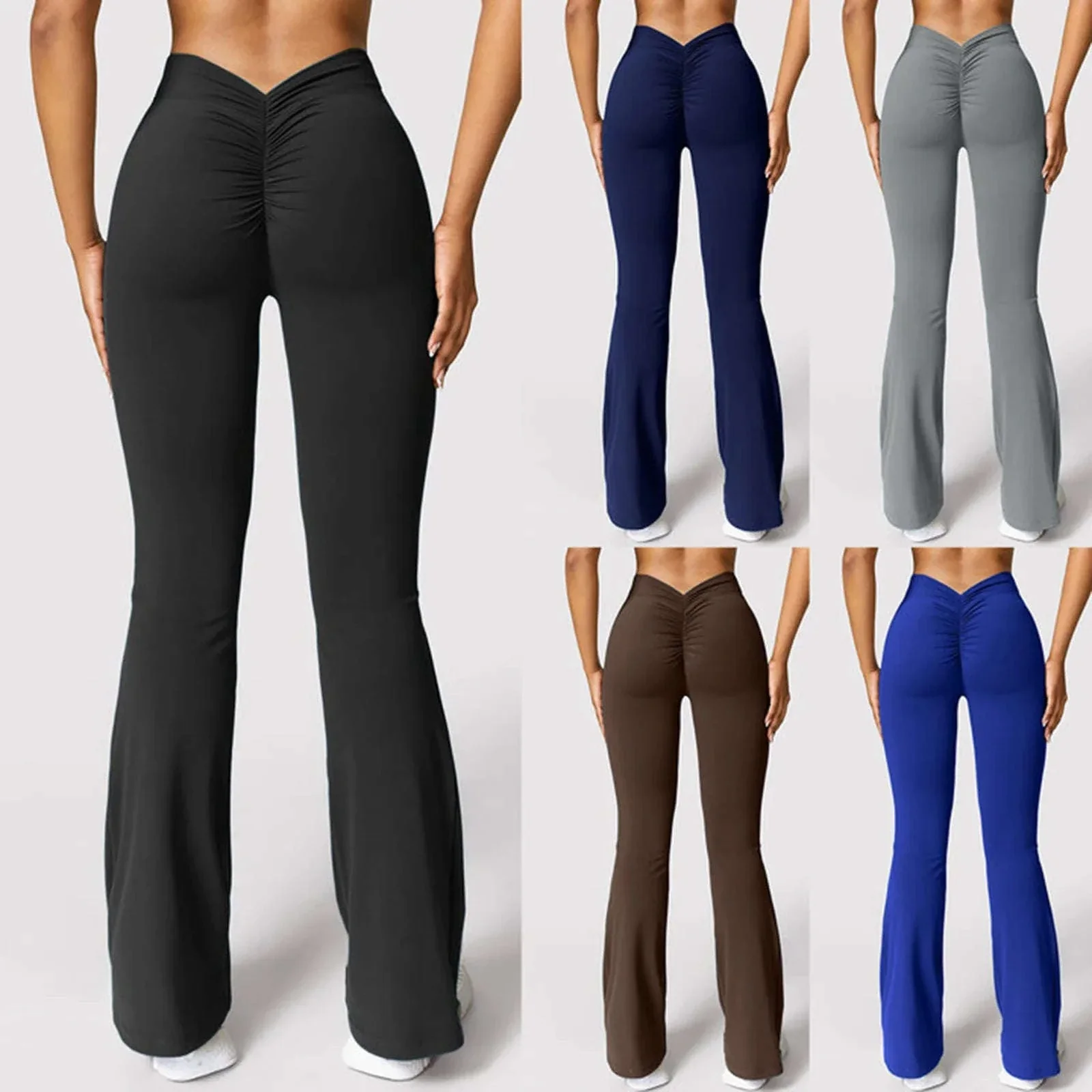 Micro Horn Leggings with V-Back Shaping and Flare Fit - Image 8