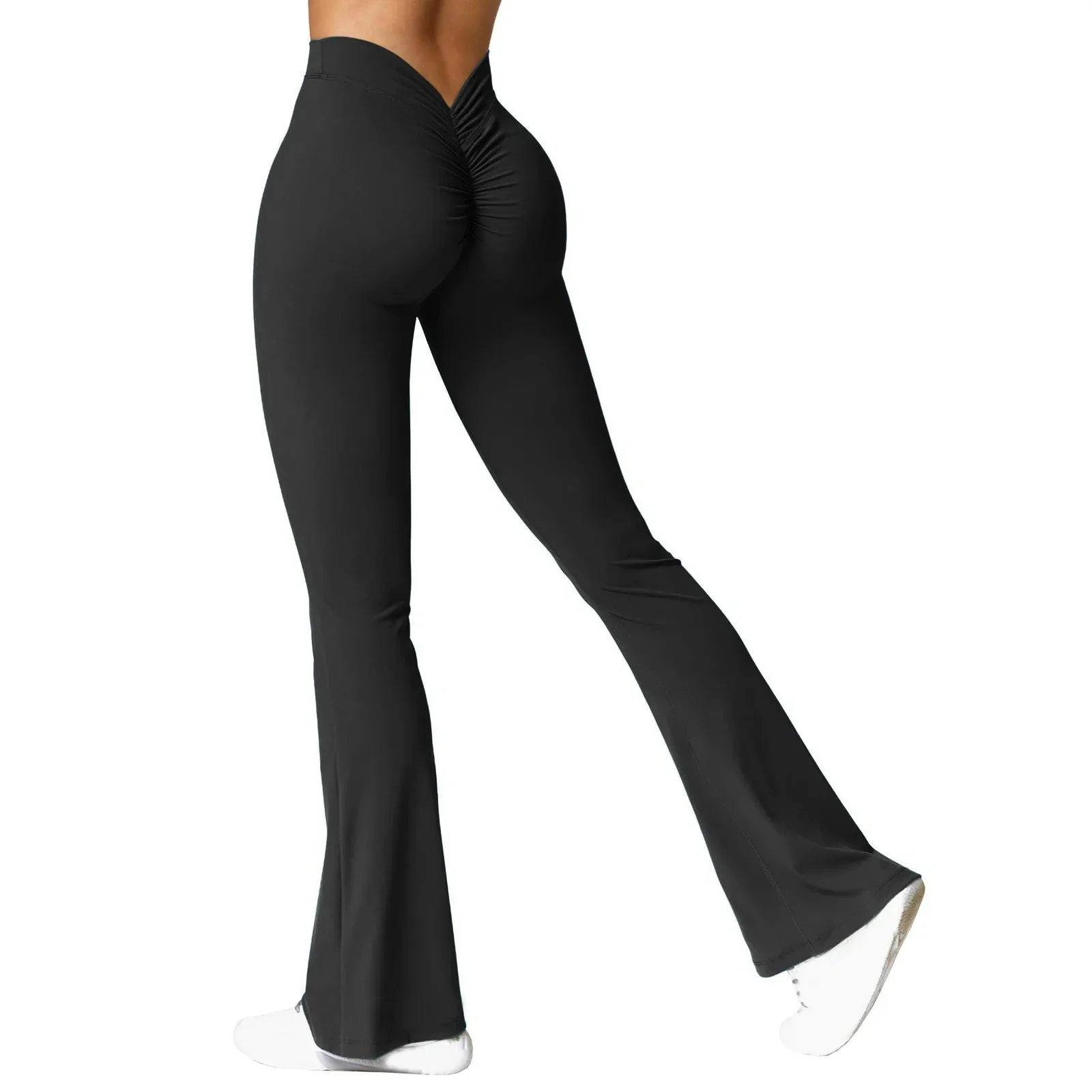 Micro Horn Leggings with V-Back Shaping and Flare Fit - Image 9