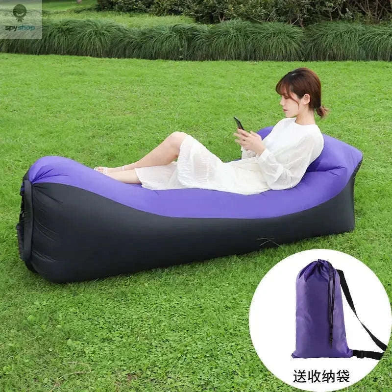 Portable Inflatable Sofa Air Lounger for Outdoor Relaxation - Image 13