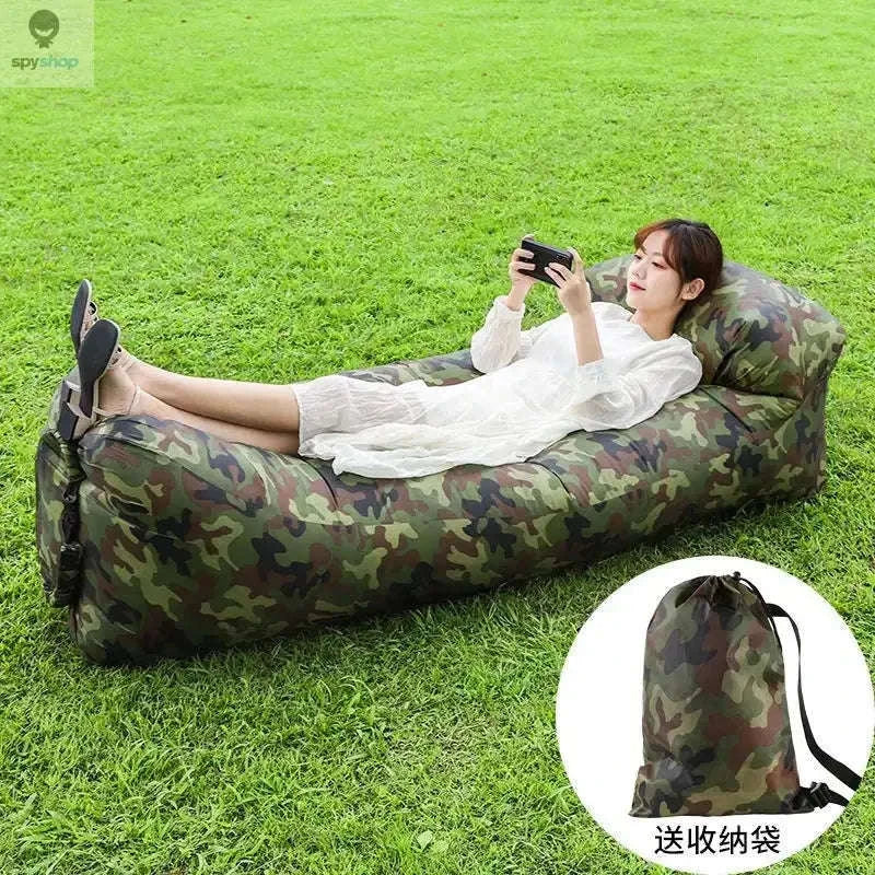 Portable Inflatable Sofa Air Lounger for Outdoor Relaxation - Image 4