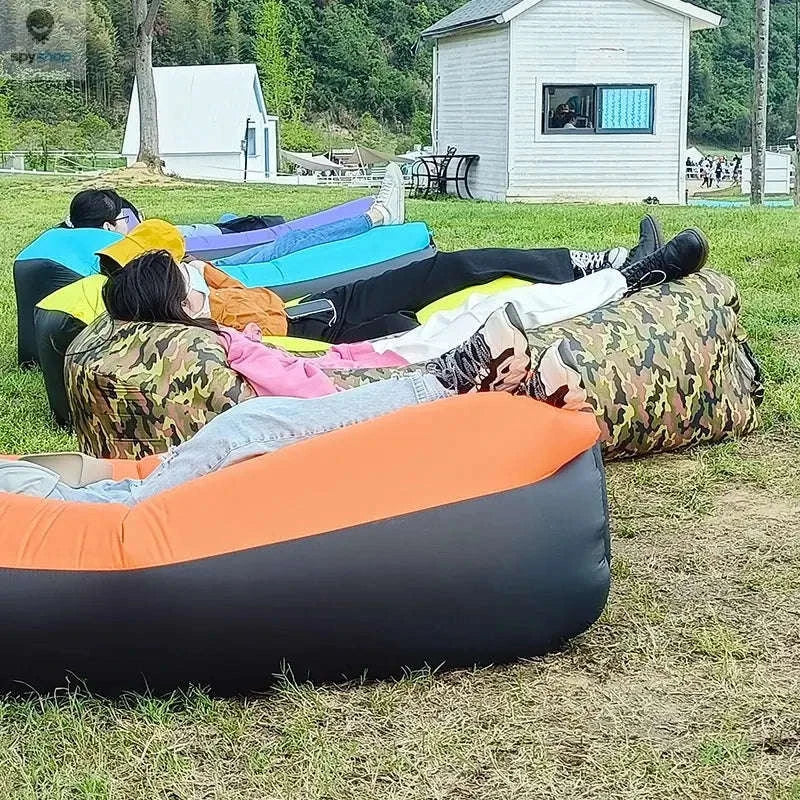 Portable Inflatable Sofa Air Lounger for Outdoor Relaxation - Image 9