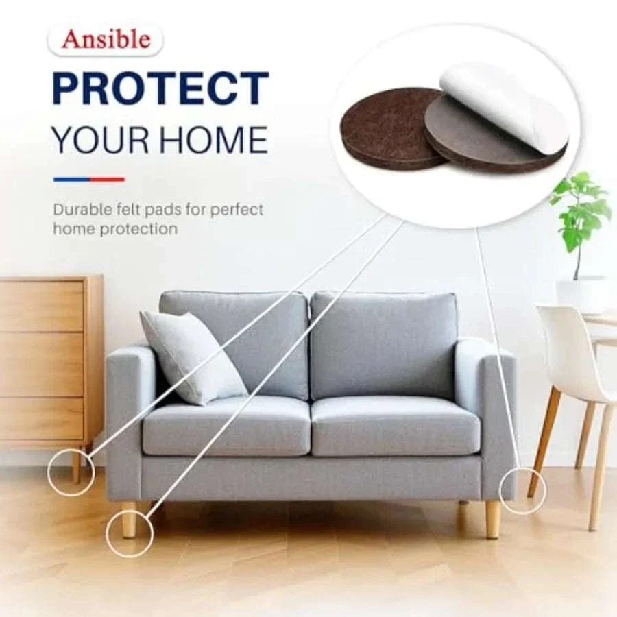 Felt Furniture Pads for Hardwood Floors Chair Leg Protectors - Image 11