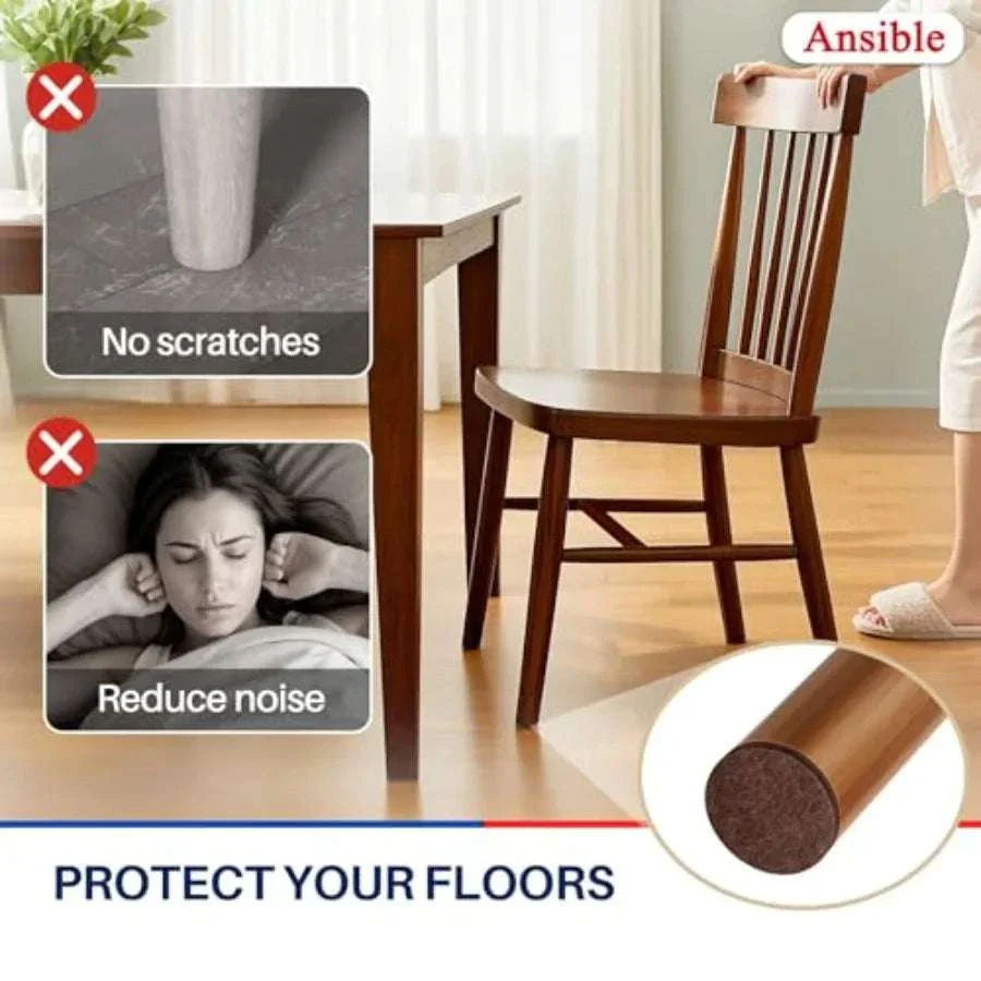 Felt Furniture Pads for Hardwood Floors Chair Leg Protectors - Image 4