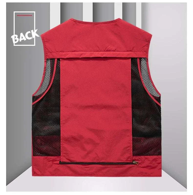Men’s Multi-Pocket Lightweight Fishing Vest for Outdoor Spring Summer - Image 19