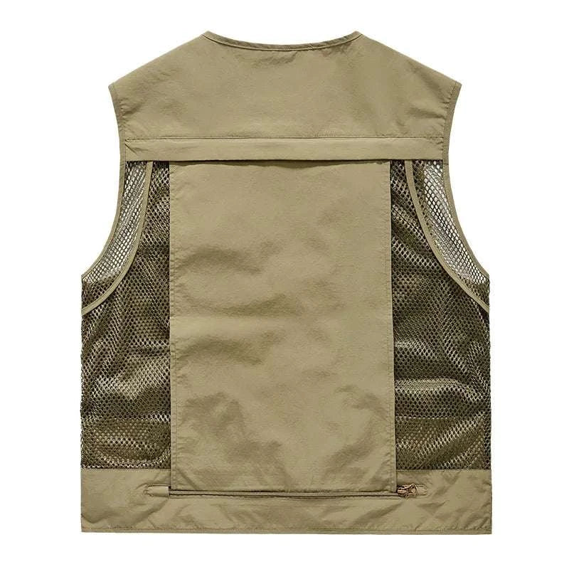 Men’s Multi-Pocket Lightweight Fishing Vest for Outdoor Spring Summer - Image 2
