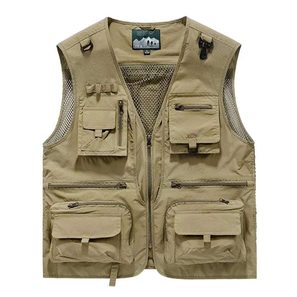 Men’s Multi-Pocket Lightweight Fishing Vest for Outdoor Spring Summer - Image 8