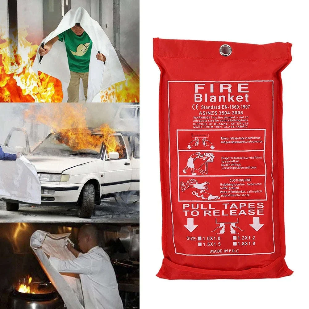 Fiberglass Emergency Fire Blanket for Kitchen, Car & Camping - Image 10