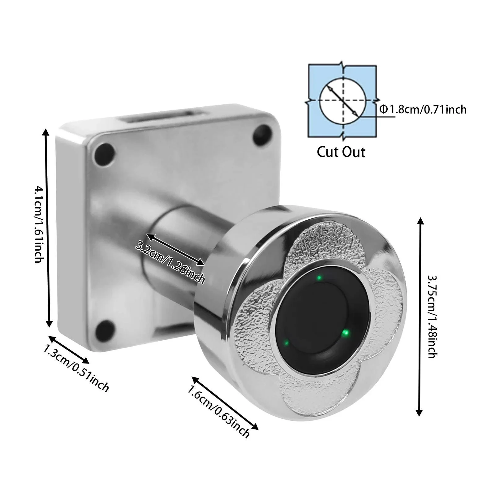 Fingerprint Smart Door Lock for Cabinets and Drawers - Image 8