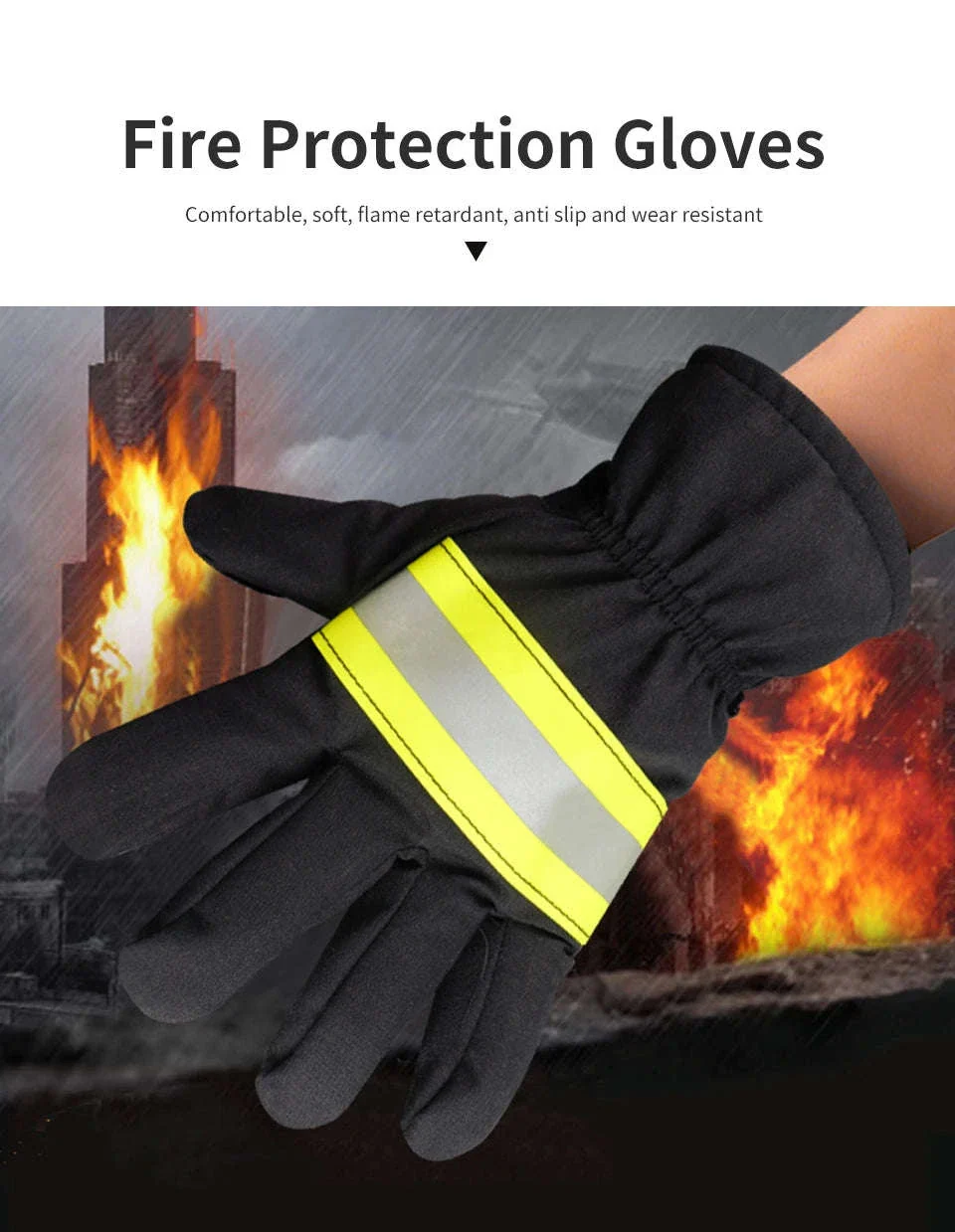 Fire Gloves for Heat, Flame, and Rescue Protection - Image 10