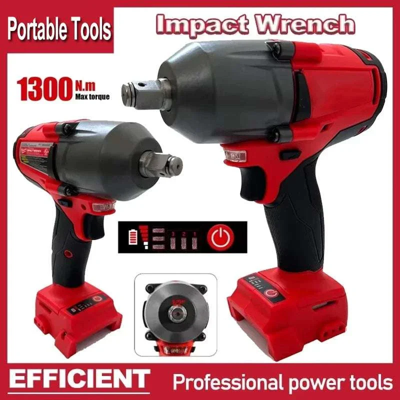 1300Nm Cordless Brushless Impact Wrench for Car & Truck Repair - Image 7