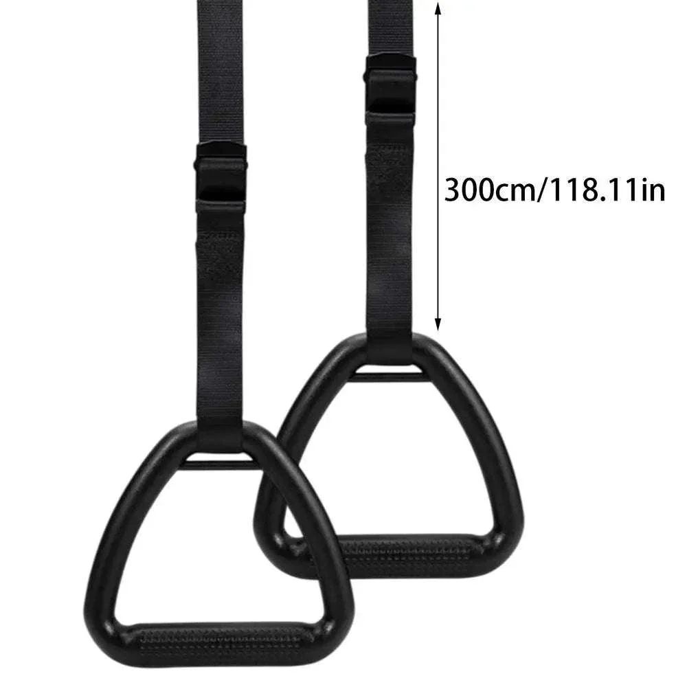 Gymnastic Rings with Adjustable Straps for Strength Training - Image 21