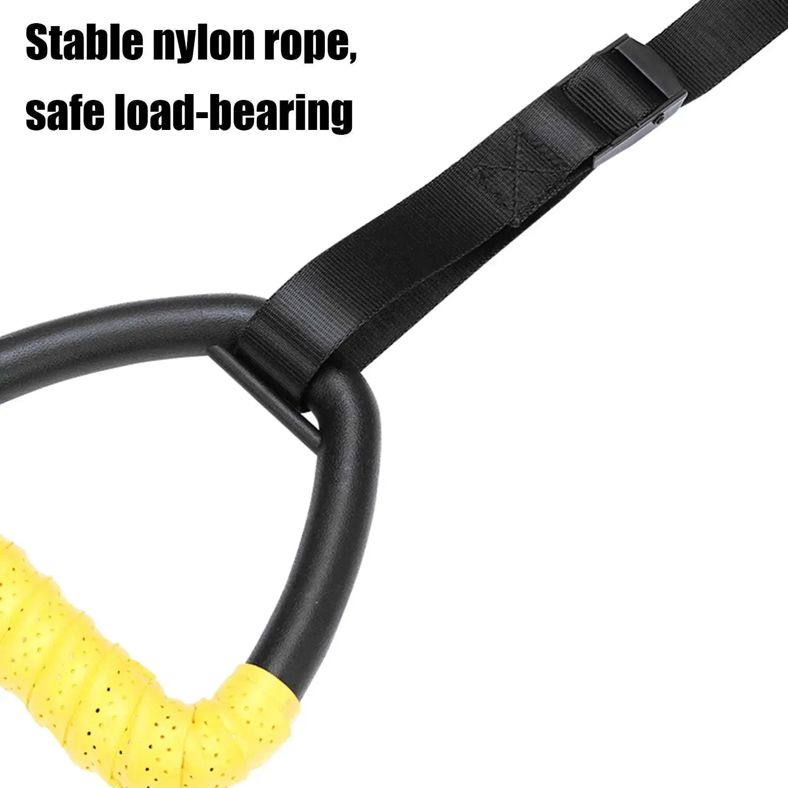 Gymnastic Rings with Adjustable Straps for Strength Training - Image 5
