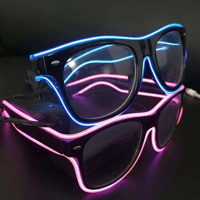 Flashing LED Party Glasses for Raves, Festivals & Nights Out