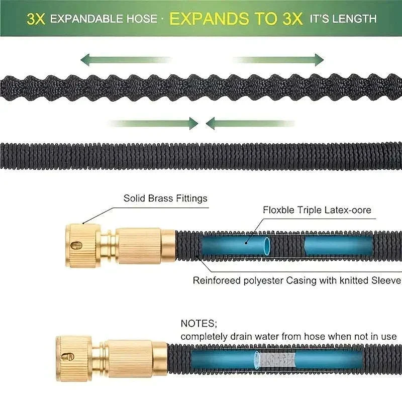 Flexible Garden Hose with High-Pressure Nozzle - Image 10