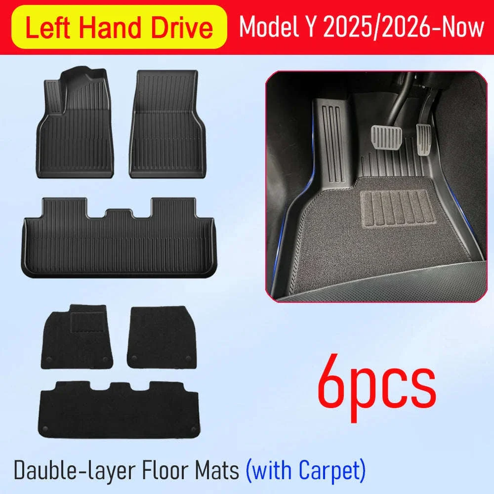 Tesla Model Y All-Weather Floor Mats and Cargo Protectors - Image 17