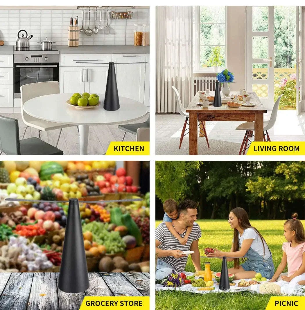 Fly Fan for Tables with Soft Blades, Quiet Airflow for Meals - Image 6
