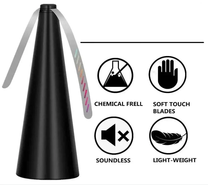 Fly Fan for Tables with Soft Blades, Quiet Airflow for Meals - Image 9