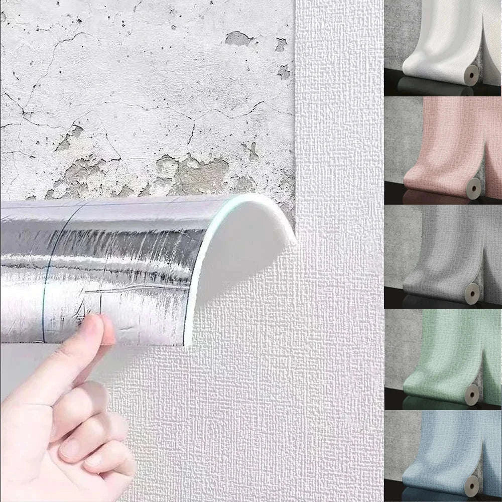 3D Linen Foam Wall Panels 50cm Self-Adhesive Waterproof