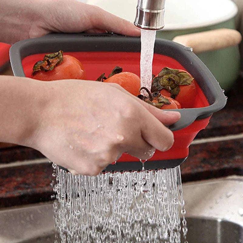 Foldable Vegetable Washing Basket for Easy Rinsing and Storage - Image 2
